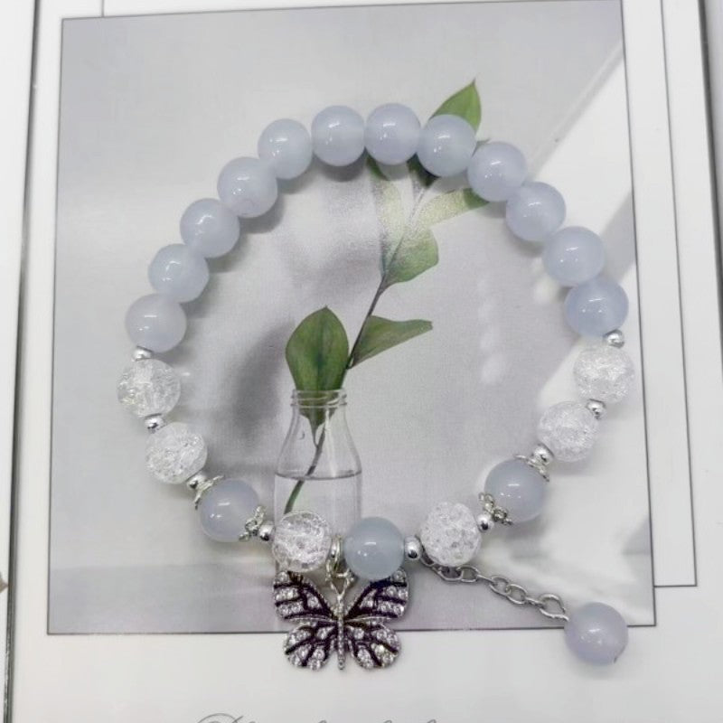 Butterfly Design Fairy Jade Broken Simple Bracelets