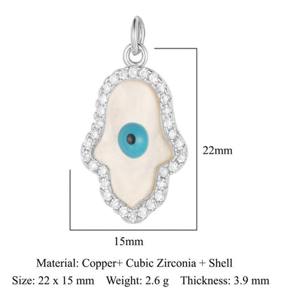 Copper Zircon Star Crown Eyes Ornament Bracelets