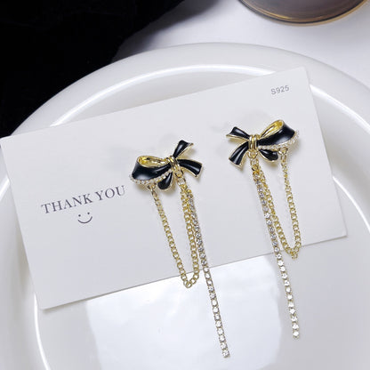 Women's Needle Long Fringe Summer Temperament Entry Earrings