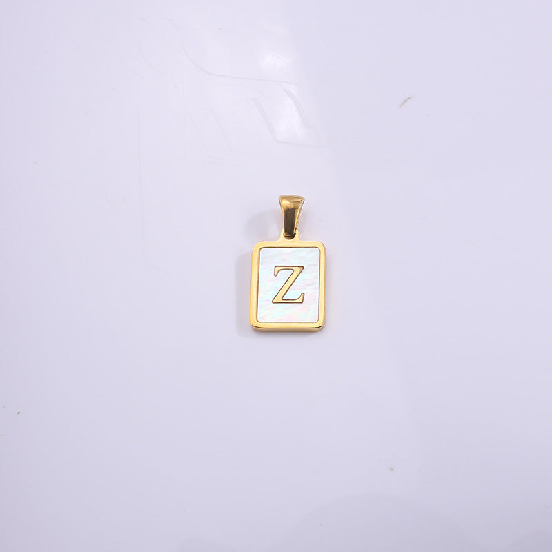 Fashion Real Gold Plated Letter Female Pendants