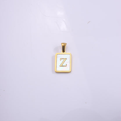 Fashion Real Gold Plated Letter Female Pendants