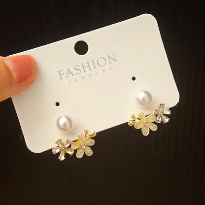 Fresh Simple Flower Light Luxury Fashion Earrings