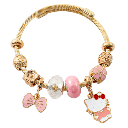 Anime Hello Kitty Clow Beaded Ornament Bracelets