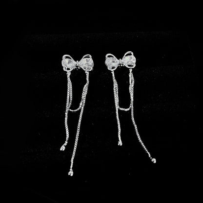 Women's Needle Long Fringe Summer Temperament Entry Earrings