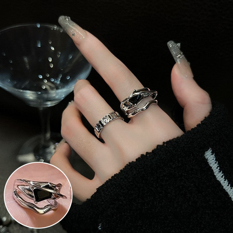 Offer Open Female Retro Fashion Twin Rings