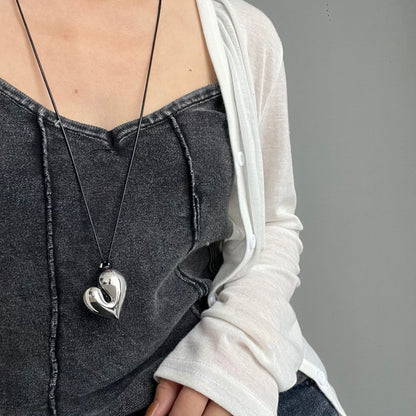 Niche Love Pulling Rope Adjustable Casual Necklaces