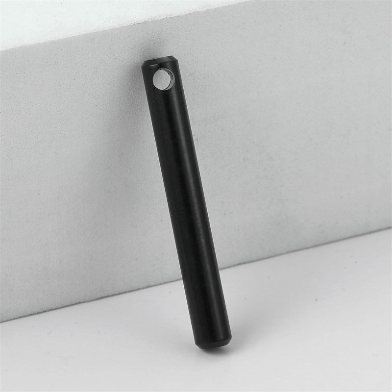 Mirror Stainless Steel Rectangular Cuboid Tag Pendants