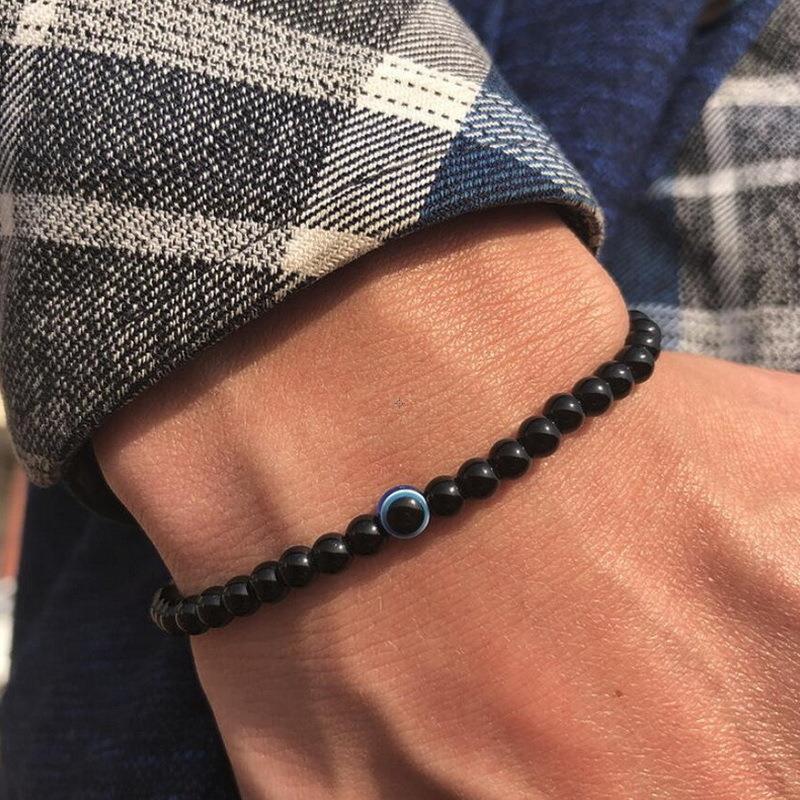 Men's Fashion Natural Stone Beads Eye Versatile Personality Bracelets