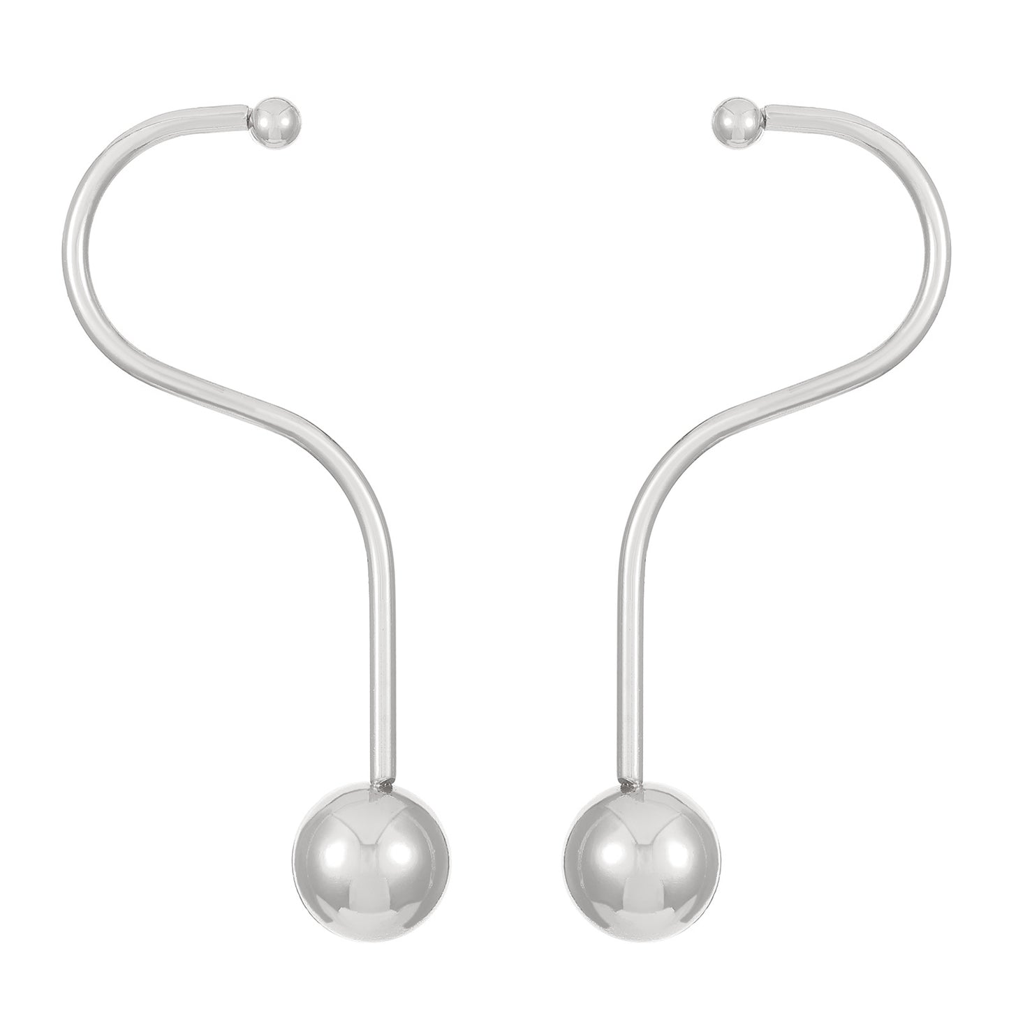 Simple Graceful Question Mark Curve Long Style Earrings