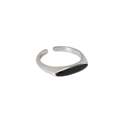 Women's Korean Style Sterling Sier Niche Retro Rings