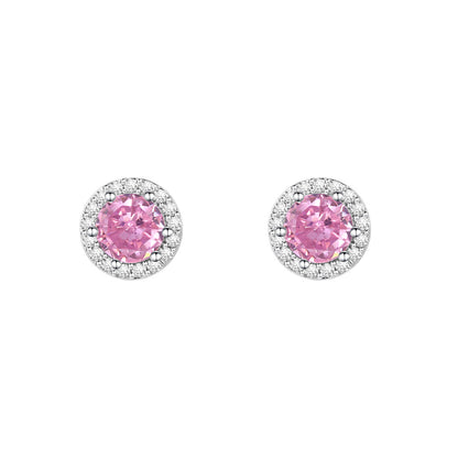 Titanium Steel Gold Ear Bone Round Zircon Earrings