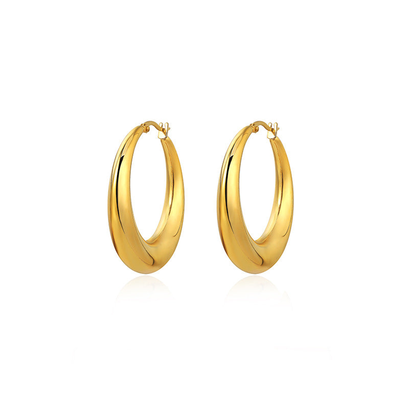 Female Simple Graceful Niche Design Light Earrings