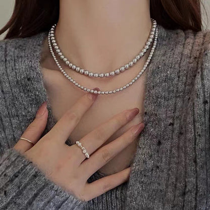 Gray Ni Pearl High-grade Knot Vintage Necklaces