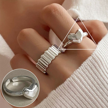 Offer Open Female Retro Fashion Twin Rings