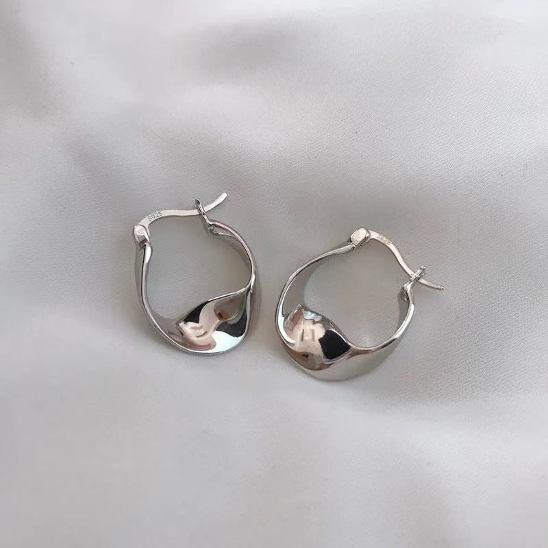 Geometric Ear Clip Fashion High-grade Metal Earrings