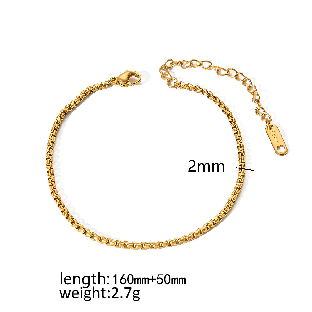 Plating Accessories Stainless Steel Snake Bones Bracelets