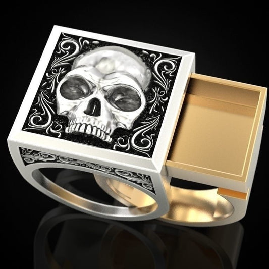 Men's Ornament Retro Fashion Skull Alloy Trendy Rings