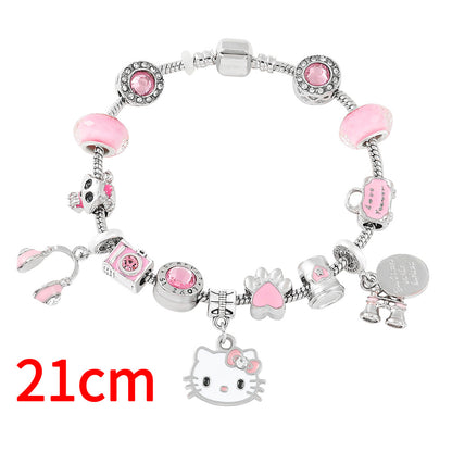 Anime Hello Kitty Clow Beaded Ornament Bracelets