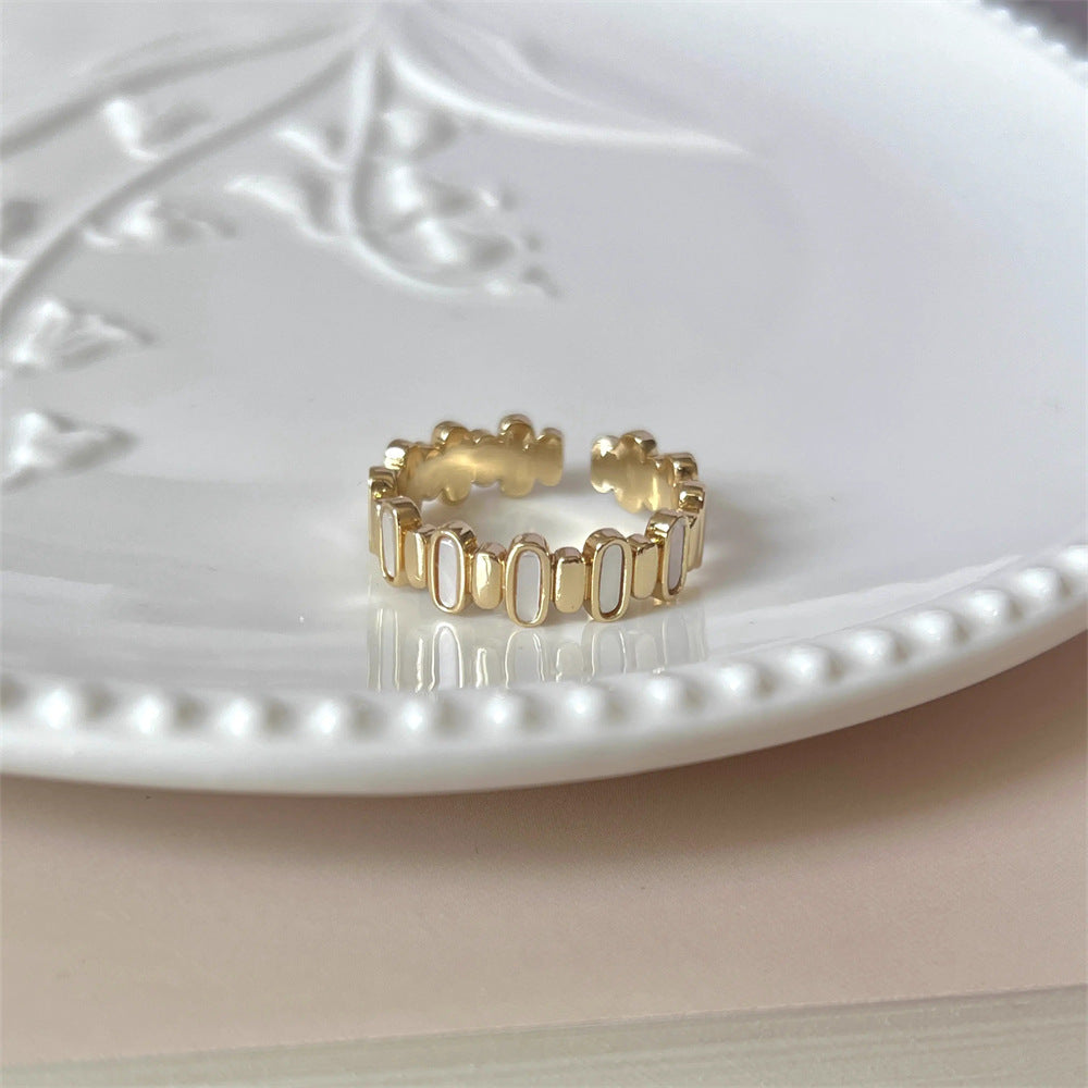 Glazed Butterfly Female Western Style Design High Sense Unique Rings