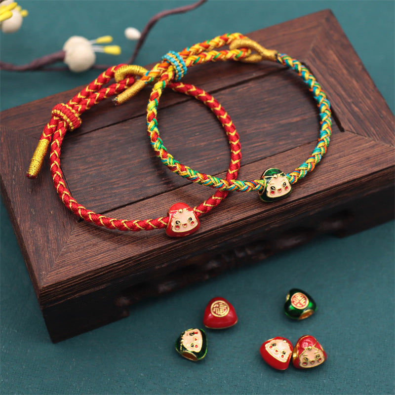 Festival Colorful Rope Scale String Spool Bracelets