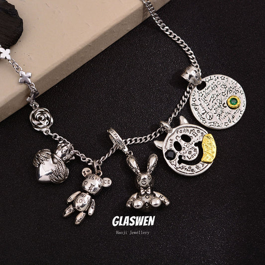 High-grade Graceful Universal Chain Matching Female Personality Geometry Necklaces