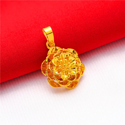 Female Vietnam Alluvial Water Wave Chain Pendants