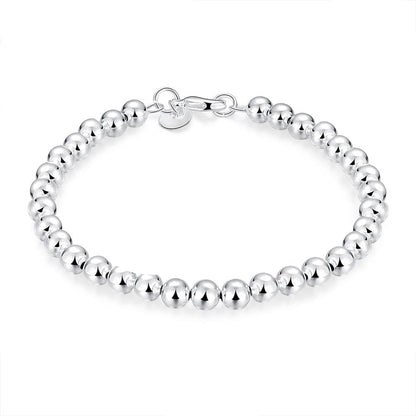 Charming Ornament Sier Plated Beads Popular Bracelets