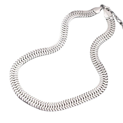 Exaggerated Personalized Metal Short Scale Neck Necklaces
