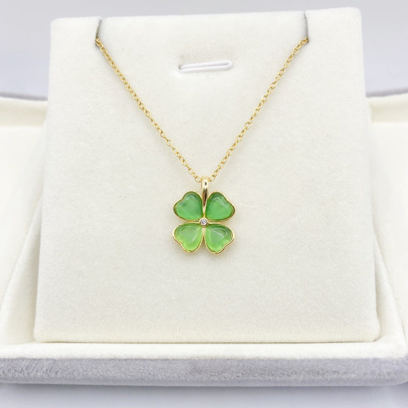 Plated Gold Korean Style Sweet Simple Necklaces