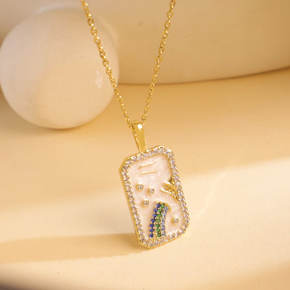 Constellation Color Zircon Female Special Interest Necklaces