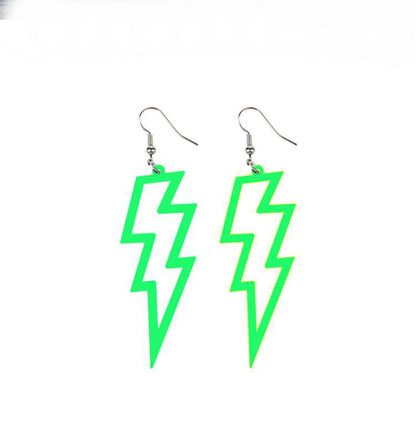 Women's Acrylic Hollow Lightning Ear Simple Stylish Earrings