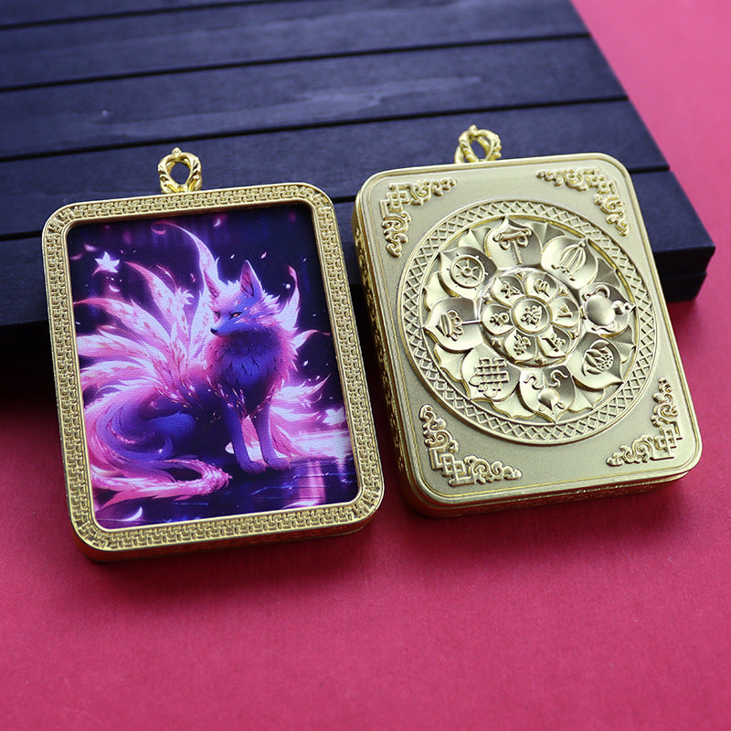 Ethnic Style Golden Fox Previous Life Pendants