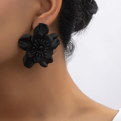 Women's Korean Elegant Fashionable Fresh Flower Temperament Earrings