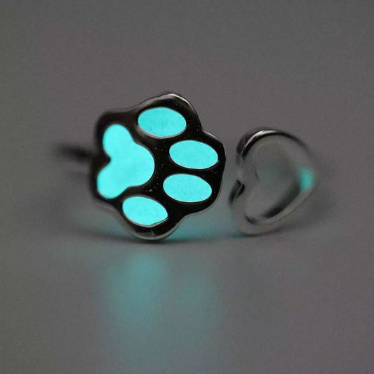 Brush Cat's Paw Adjustable Hand Jewelry Rings