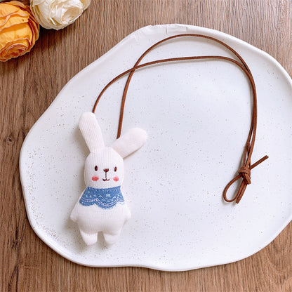 Children's Korean Style Fabric Mushroom Cartoon Small Necklaces
