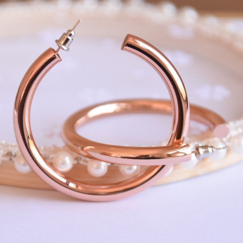 Needle Real Gold Plating Hollow Brass Rings