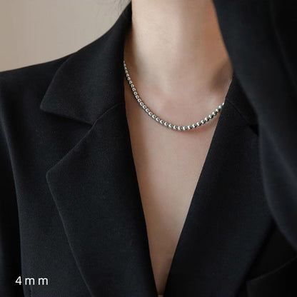 Women's French Entry Lux Retro Fashionable Imitation Stackable Necklaces
