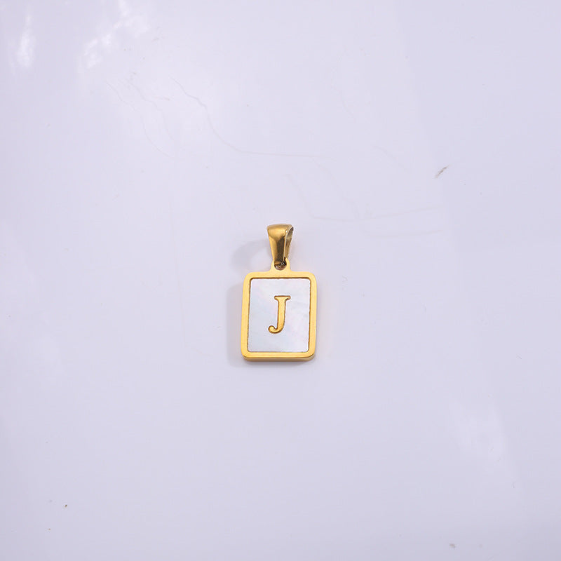 Fashion Real Gold Plated Letter Female Pendants