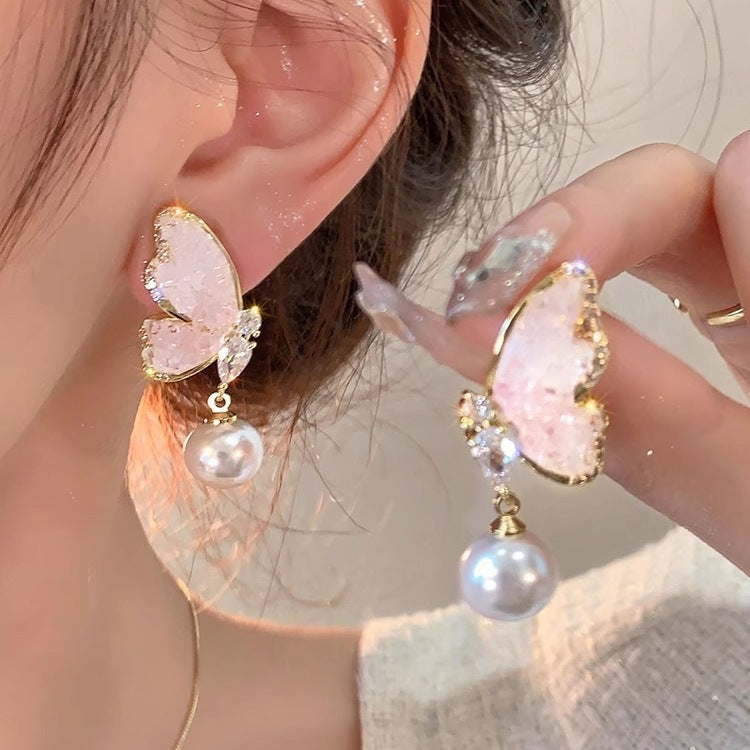 Butterfly Tassel Ear Elegant Sweet Super Earrings