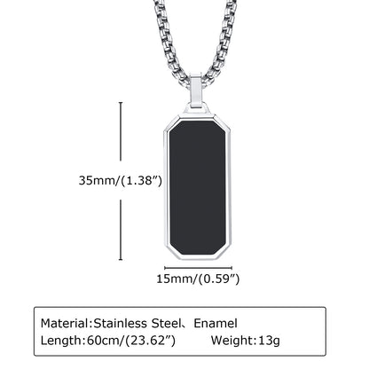 Men's Epoxy Tag Glossy Plain Geometric Simple Can Pendants