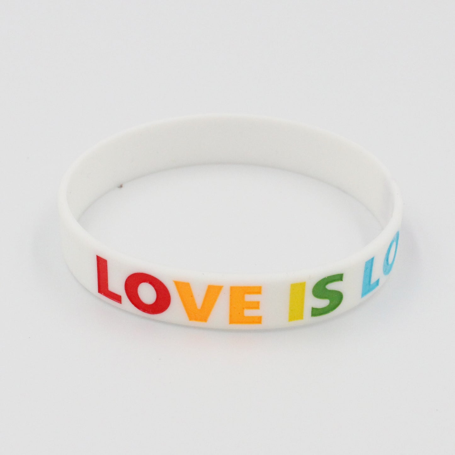 Classic Silicone Rainbow Color Love Couple Bracelets