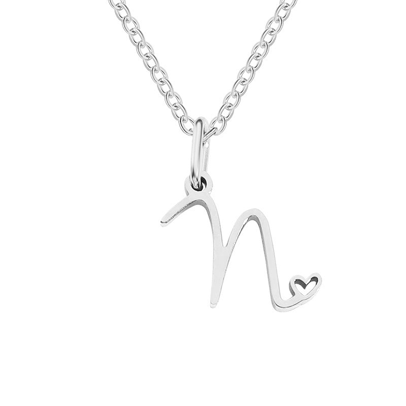 Letter Female Personalized Minority Clavicle Chain Pendants