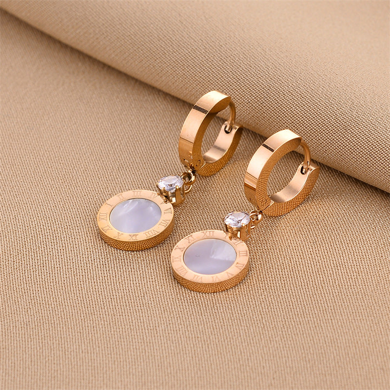 Women's Fashion Small Exquisite Titanium Steel For Earrings