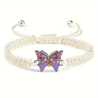 Women's Slouchy Butterfly Woven Adjustable Insect Bracelets