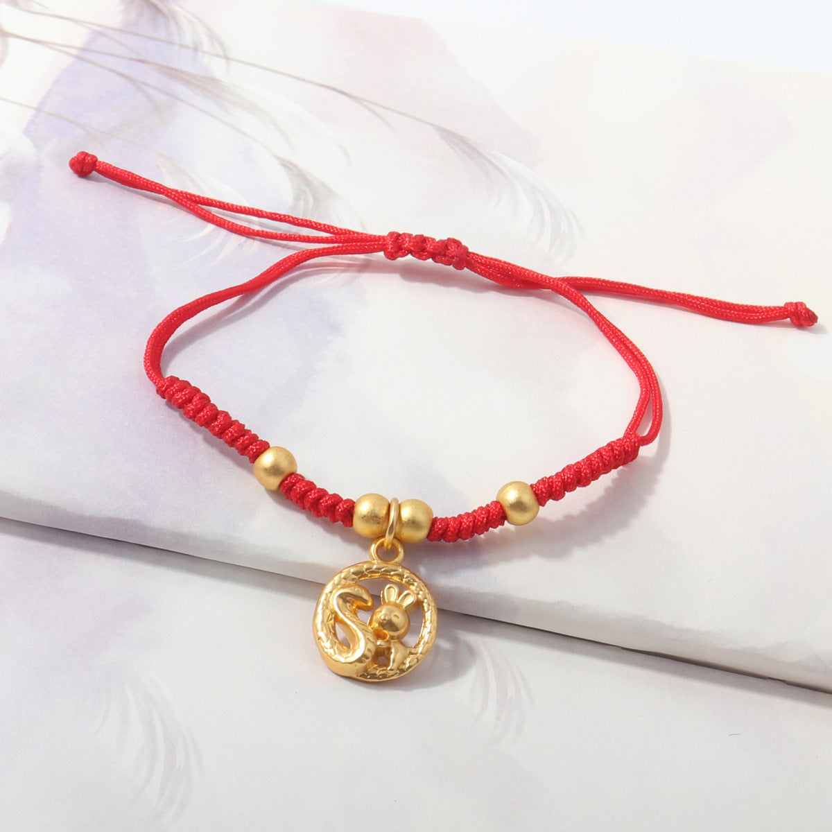 Year Of Snake Woven Love Holding Rabbit Spirit Bracelets