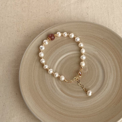 Natural Pearl Female French Minority High Bracelets