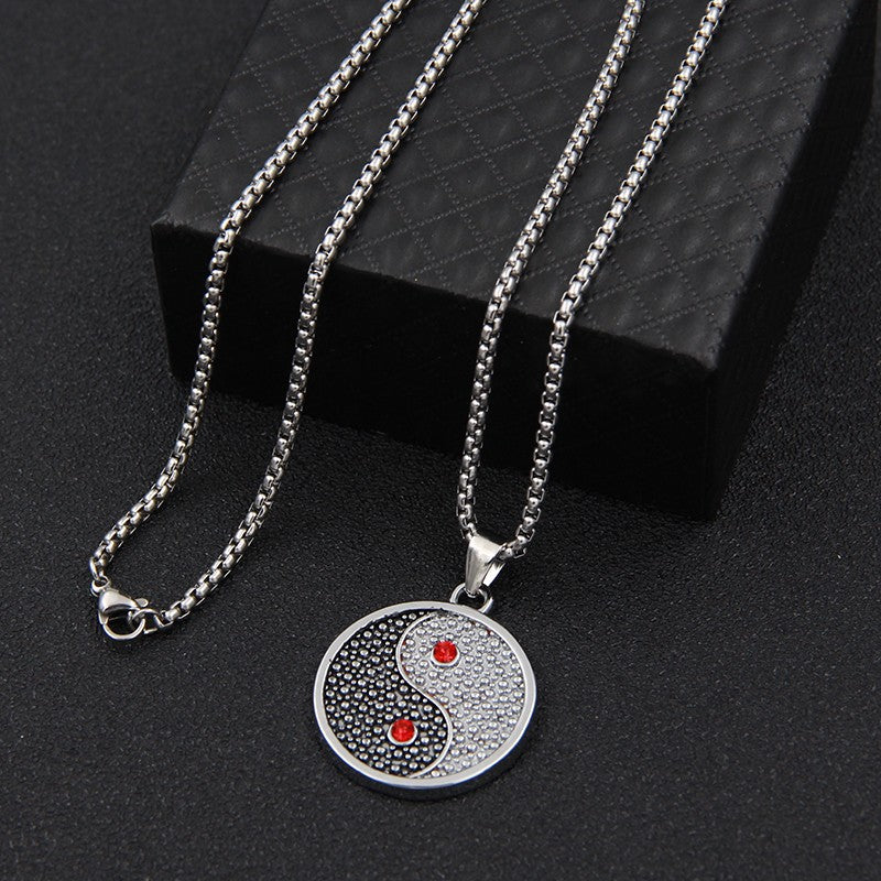 Men's Chain Hip Hop Style Titanium Steel Couple Necklaces