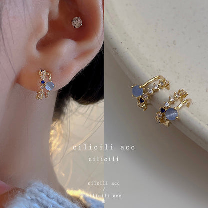 Asymmetric Rabbit Flower Mori Creative Design Earrings