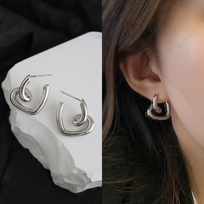 Asymmetric Rabbit Flower Mori Creative Design Earrings