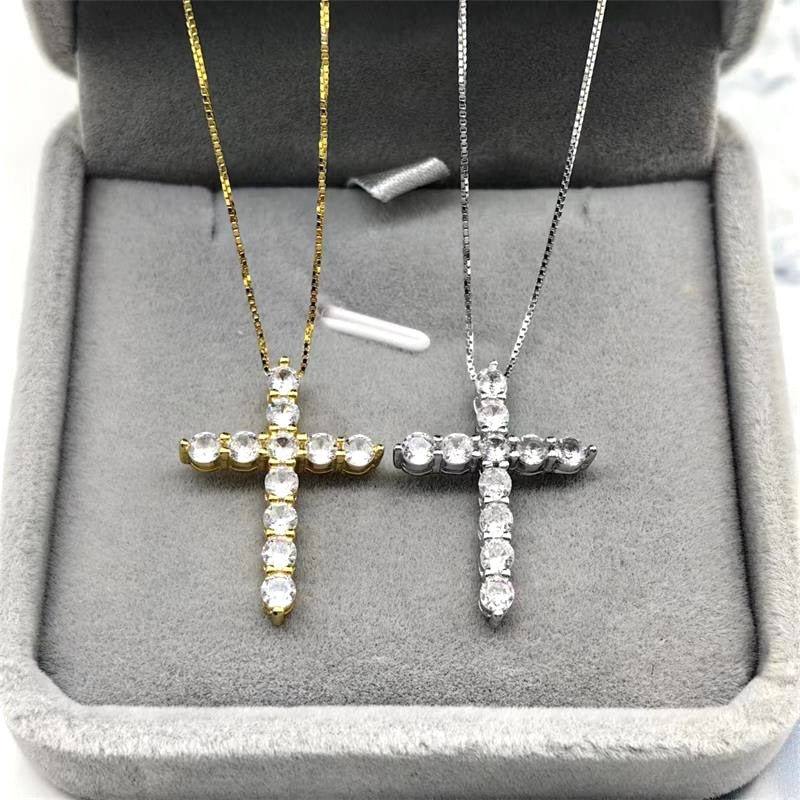 Sterling Sier Diamond Cross Ma Boys Pendants